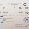 editable template, Brunei marriage certificate PSD template, fully editable