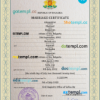 editable template, Bulgaria marriage certificate PSD template, completely editable