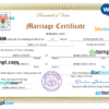 editable template, Burkina Faso marriage certificate Word and PDF template, fully editable