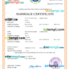 editable template, Cabo Verde marriage certificate Word and PDF template, completely editable