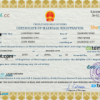 editable template, China marriage certificate PSD template, completely editable