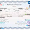 editable template, Congo marriage certificate Word and PDF template, fully editable