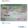 editable template, Costa Rica visa PSD template, completely editable, with fonts
