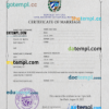 editable template, Cuba marriage certificate PSD template, completely editable