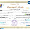editable template, Democratic Republic of the Congo marriage certificate Word and PDF template, fully editable