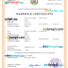 editable template, Djibouti marriage certificate Word and PDF template, fully editable