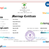 editable template, Equatorial Guinea marriage certificate Word and PDF template, fully editable
