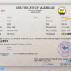 editable template, Eritrea marriage certificate PSD template, completely editable