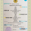 editable template, Estonia marriage certificate PSD template, fully editable