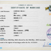 editable template, Eswatini marriage certificate PSD template, completely editable