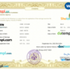 editable template, Ethiopia marriage certificate Word and PDF template, fully editable