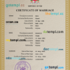 editable template, Fiji marriage certificate PSD template, completely editable