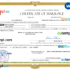 editable template, Gambia marriage certificate Word and PDF template, completely editable