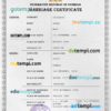 editable template, Georgia marriage certificate PSD template, fully editable