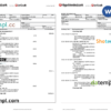 editable template, Germany HypoVereins bank statement, Word and PDF template, 3 pages