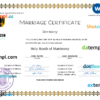 editable template, Germany marriage certificate Word and PDF template, completely editable