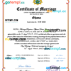 editable template, Ghana marriage certificate Word and PDF template, fully editable
