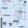 editable template, Greece EYATH utility bill Word and PDF template, fully editable