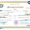 editable template, Greece marriage certificate Word and PDF template, completely editable