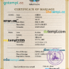 editable template, Grenada marriage certificate PSD template, fully editable