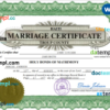 editable template, Haiti marriage certificate Word and PDF template, completely editable