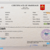 editable template, Holy See marriage certificate PSD template, completely editable