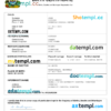 editable template, Honduras birth certificate Word and PDF template, completely editable