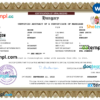 editable template, Hungary marriage certificate Word and PDF template, fully editable