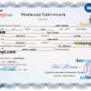 editable template, Iceland marriage certificate Word and PDF template, completely editable