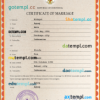 editable template, Indonesia marriage certificate PSD template, completely editable