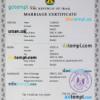editable template, Iraq marriage certificate PSD template, completely editable
