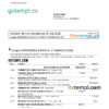 editable template, Italy Mediobanca bank statement Word and PDF template