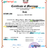 editable template, Italy marriage certificate Word and PDF template, fully editable