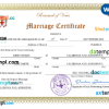 editable template, Jamaica marriage certificate Word and PDF template, completely editable