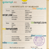 editable template, Japan marriage certificate PSD template, fully editable