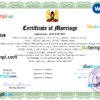 editable template, Kenya marriage certificate Word and PDF template, completely editable