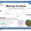 editable template, Kuwait marriage certificate Word and PDF template, completely editable