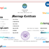 editable template, Kyrgyzstan marriage certificate Word and PDF template, fully editable