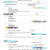editable template, Lesotho birth certificate Word and PDF template, completely editable
