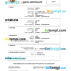 editable template, Liechtenstein vital record birth certificate Word and PDF template, completely editable