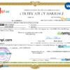 editable template, Lithuania marriage certificate Word and PDF template, fully editable
