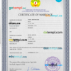 editable template, Madagascar marriage certificate PSD template, completely editable
