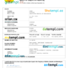 editable template, Madagascar vital record birth certificate Word and PDF template, completely editable