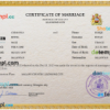 editable template, Malawi marriage certificate PSD template, fully editable