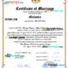 editable template, Malaysia marriage certificate Word and PDF template, fully editable