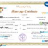 editable template, Maldives marriage certificate Word and PDF template, completely editable