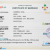 editable template, Maldives marriage certificate PSD template, fully editable
