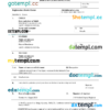 editable template, Malta birth certificate Word and PDF template, completely editable