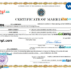 editable template, Marshall Islands marriage certificate Word and PDF template, fully editable