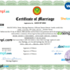 editable template, Mauritania marriage certificate Word and PDF template, completely editable